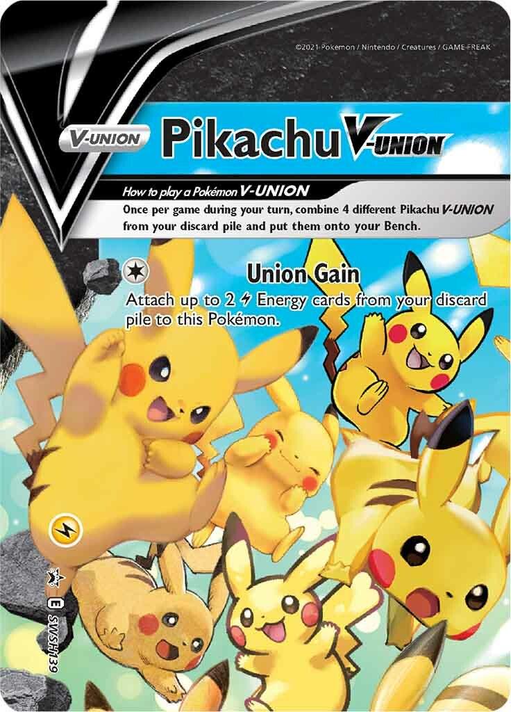 Pikachu V Union #SWSH139 from Celebrations Pokémon card set
